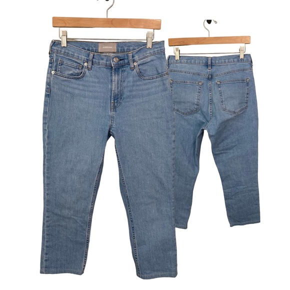 Everlane Cropped Blue Jeans Size 8 Regular - Picture 1 of 6